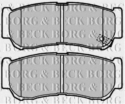 BORG & BECK bbp2007 -  Комплект тормозных колодок, дисковый тормоз